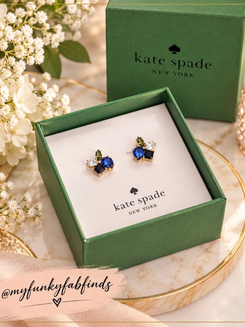 Kate Spade Flying Colors Cluster Earrings New In Box